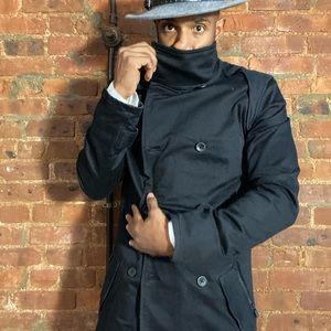 Sleek modern trench coat